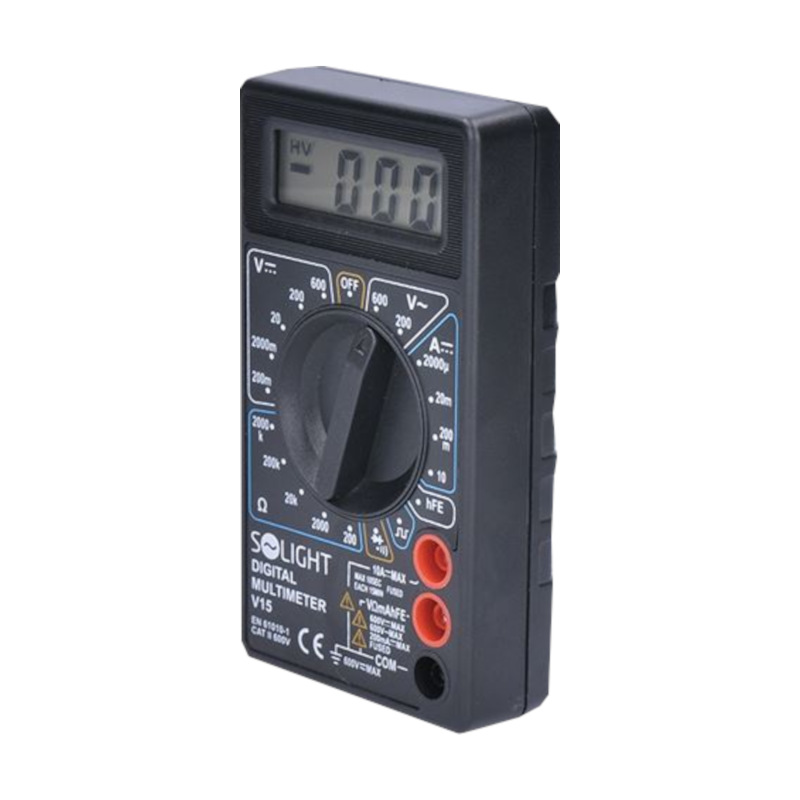 multimeter, max. AC 500V, max. DC 500V / 10A, test diódy, bzučiak 3
