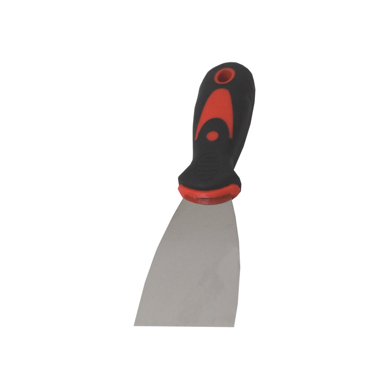 TOPTRADE špachtľa nerezová, s gumenou, ergonomickou rukoväťou, 50 mm, profi 7