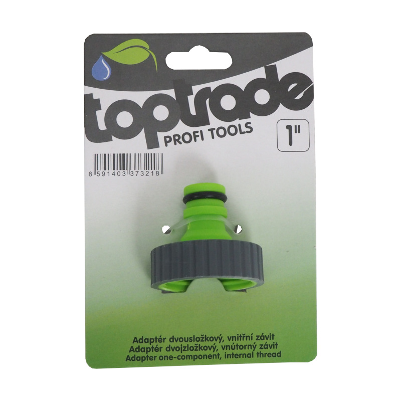 TOPTRADE adaptér dvojzložkový, vnútorný závit, 1“ 2