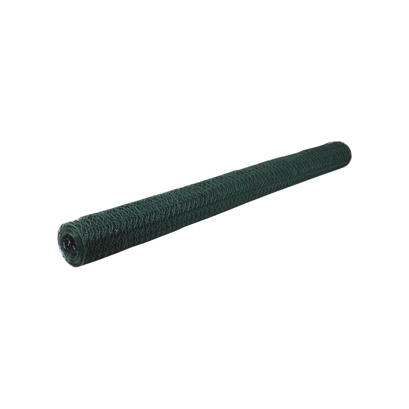 TOPTRADE pletivo králičie, poplastované, zelené, 13/0,9 mm, 1000 mm/5 m