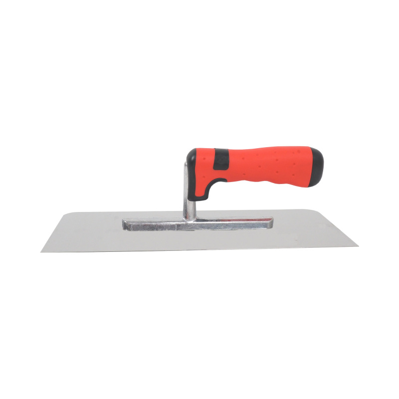 TOPTRADE hladítko nerezové, s pogumovanou rukoväťou, hladké, 2 oblé rohy, 280x130 mm,profi 1