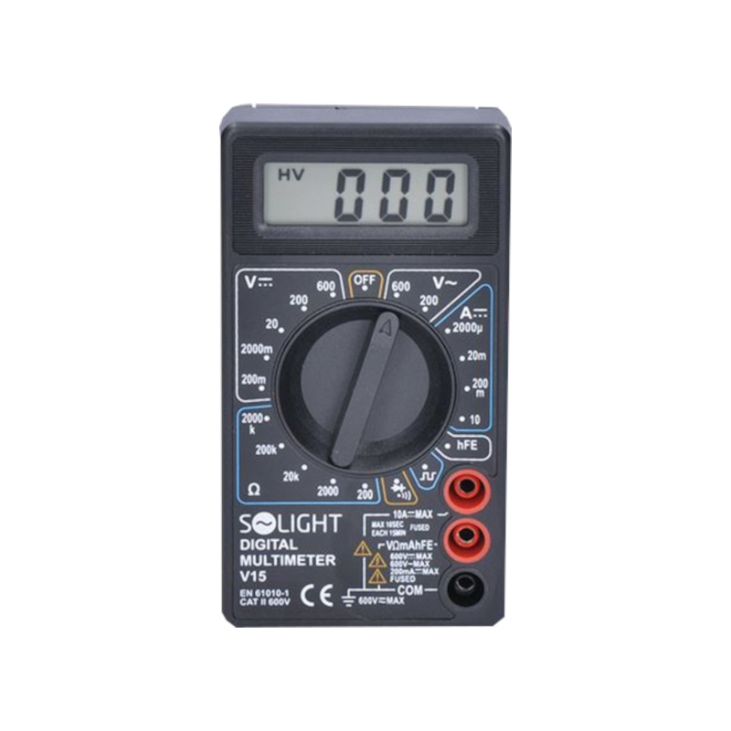 multimeter, max. AC 500V, max. DC 500V / 10A, test diódy, bzučiak 2