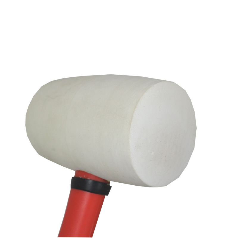 TOPTRADE kladivo gumené, biele, sa sklolaminátovou násadou, O 45 mm / 230 g, profi 7