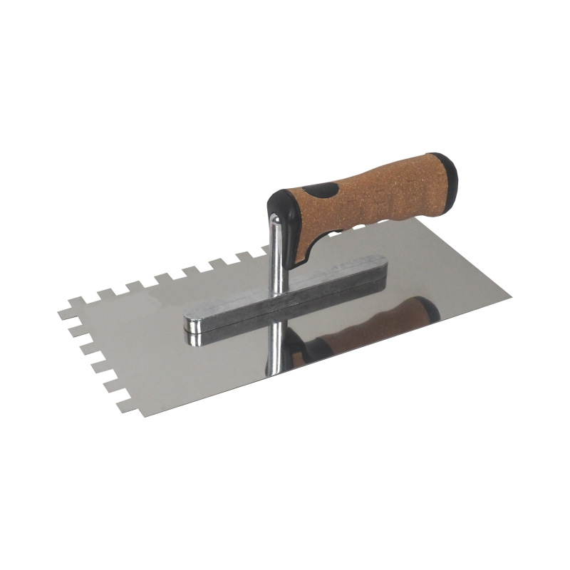 TOPTRADE hladítko nerezové, s EKO rukoväťou, zub 10 mm, 270 x 130 mm, profi 2