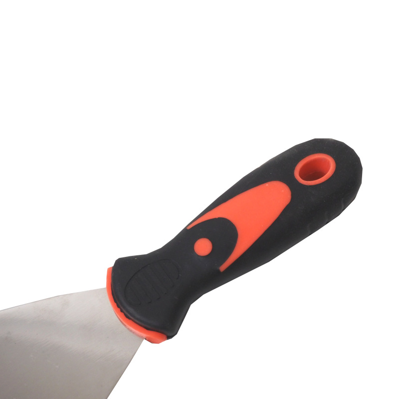 TOPTRADE špachtľa nerezová, s gumenou, ergonomickou rukoväťou, 50 mm, profi 8