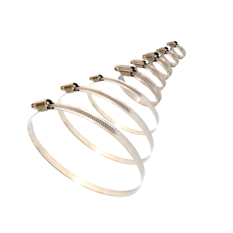 TOPTRADE spona nerezová, hadicová, sada 10 ks, 20 – 32 mm