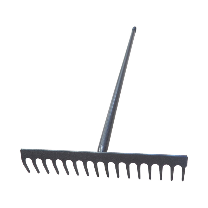 TOPTRADE hrable štandard, 16 zubov, kovové, kovová násada, dĺžka 1500mm, Profi 1