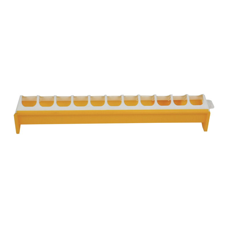 TOPTRADE kŕmidlo plastové, žľabové, zasúvacie, pre kurčatá, kačice, húsatá, 400 mm 1
