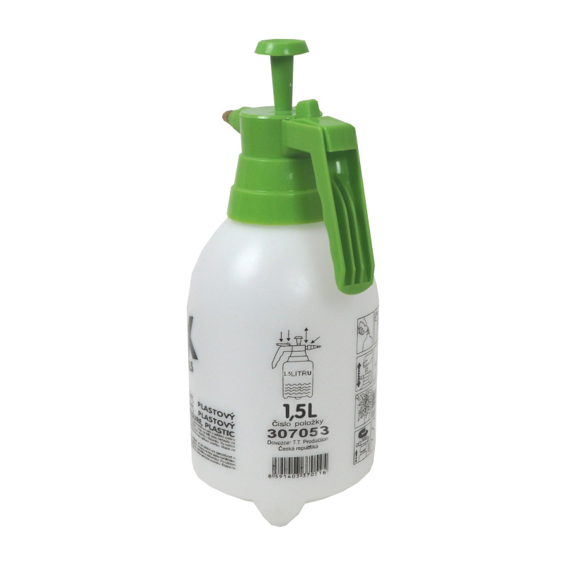 TOPTRADE postrekovač plastový, ručný, tlakový, 1,5 l 2