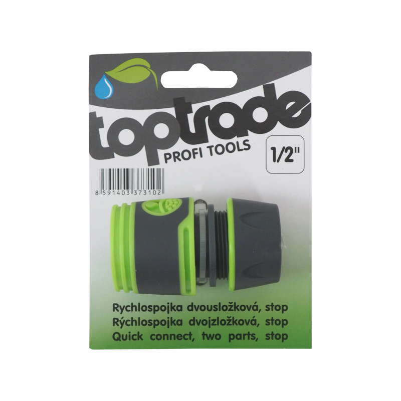 TOPTRADE rýchlospojka dvojzložková, stop, 1/2" 2