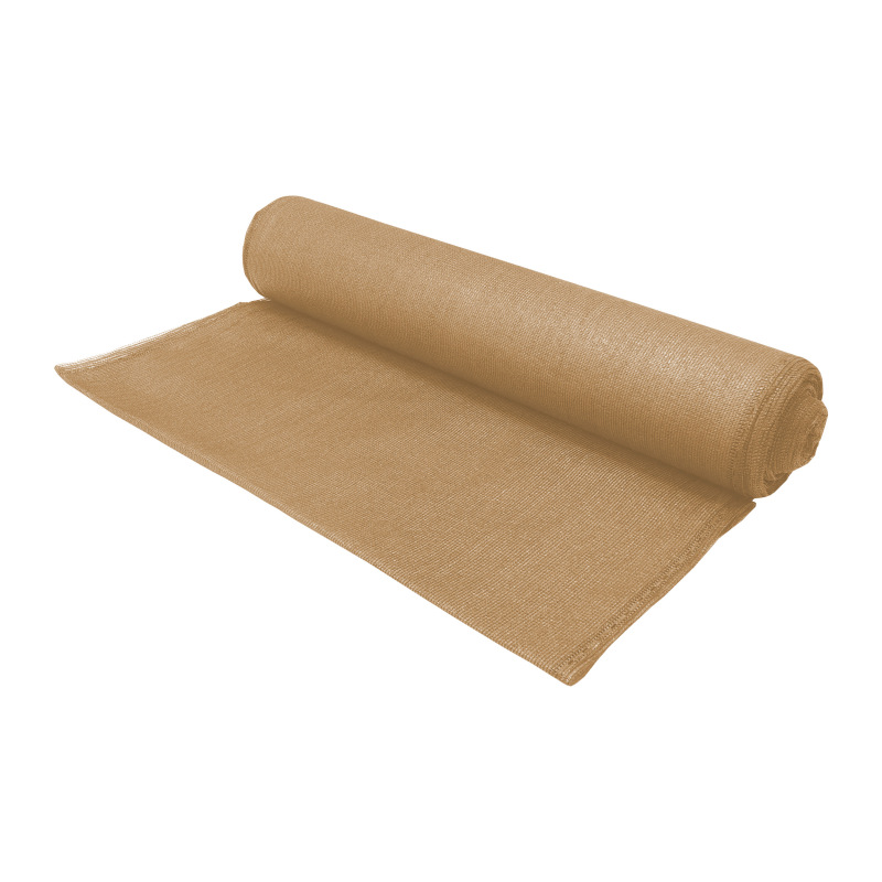 TOPTRADE sieť tieniaca, piesková, 2 x 10 m, 150 g / m2
