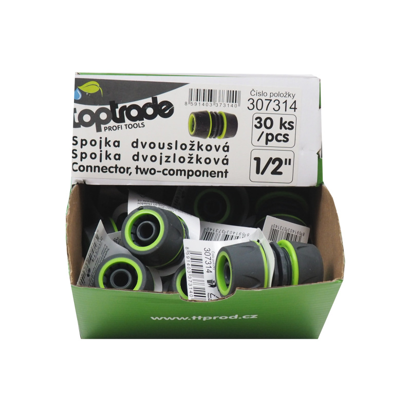 TOPTRADE spojka dvojzložková, 1/2", súprava 30 ks 1