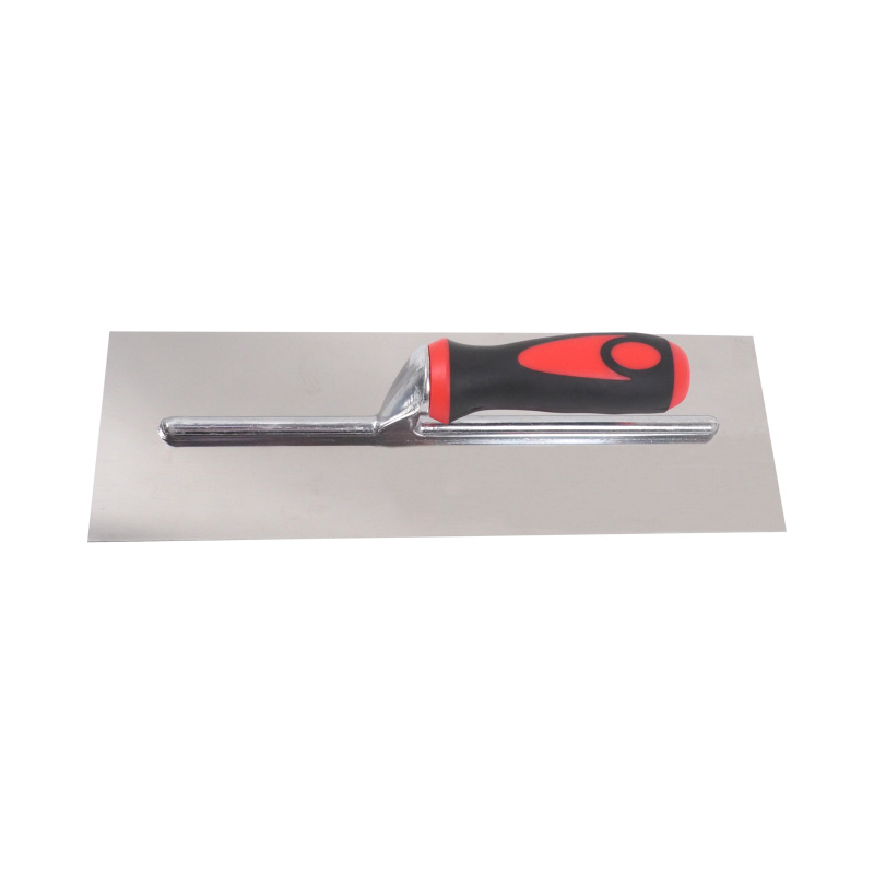 TOPTRADE hladítko nerezové, s pogumovanou rukoväťou, hladké, 360 x 120 mm, profi 2