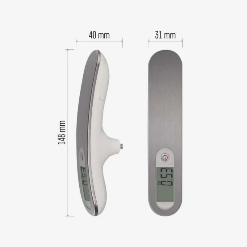 váha závesná digitálna, PT-506, strieborná, max.50 kg, CR2032 1x, 3 V 9