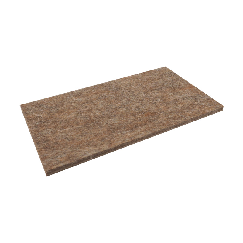 TOPTRADE povrch náhradný, plsť hnedá, 280 x 140 x 10 mm