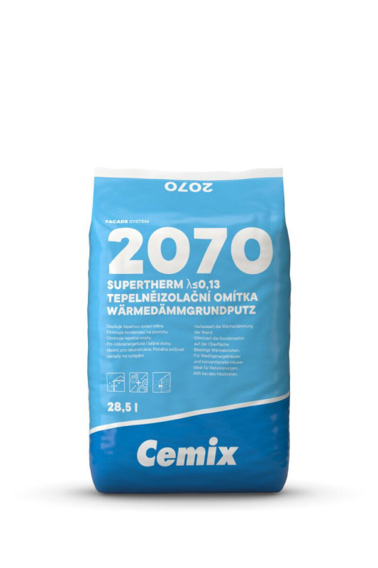 SUPERTHERM 2070 tepelnoizolačná jadrová omietka
