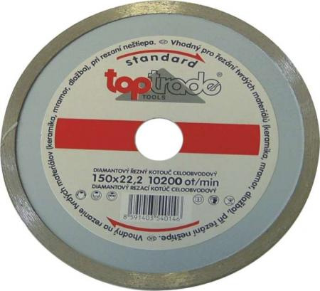 kotúč diamantový, celoobvodový, 180 x 22.2 x 7 mm, štandard - BAZAR