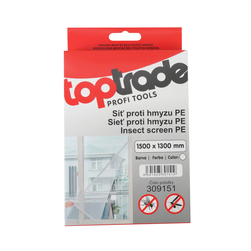 TOPTRADE sieť proti hmyzu PE, 1500 x 1300 mm 3