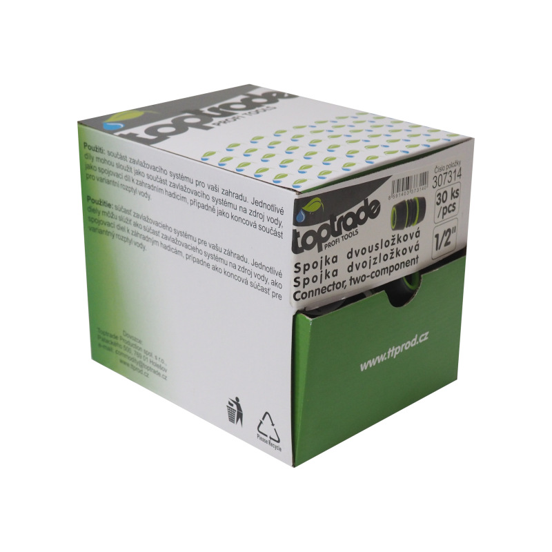 TOPTRADE spojka dvojzložková, 1/2", súprava 30 ks 4