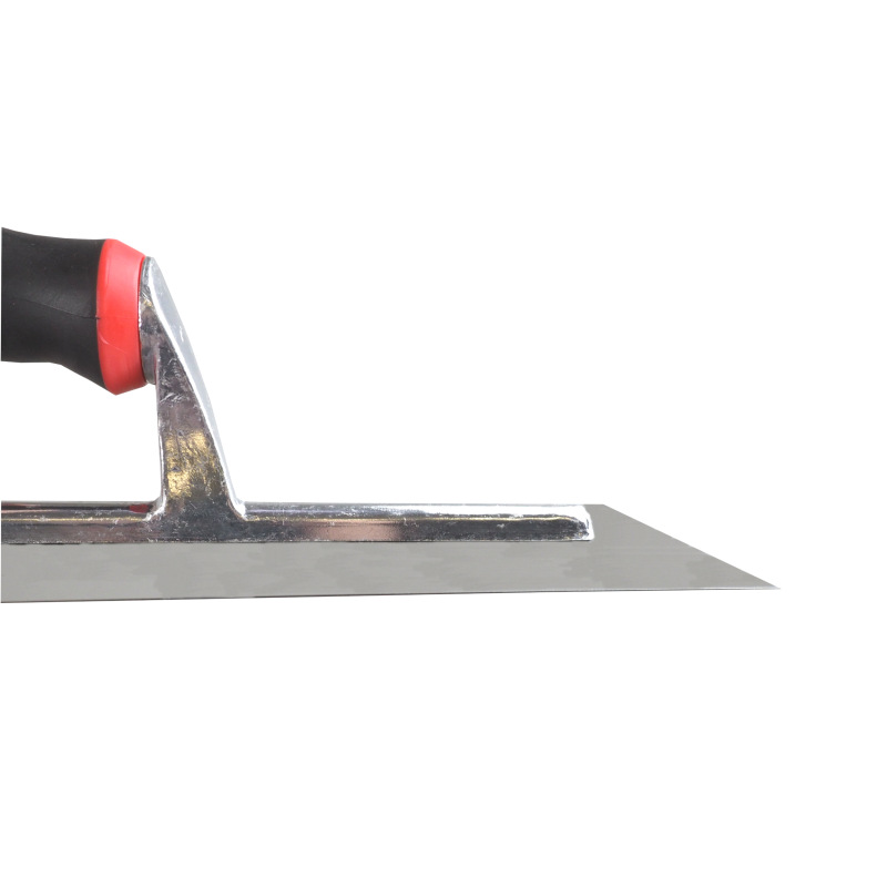 TOPTRADE hladítko nerezové, s pogumovanou rukoväťou, hladké, 360 x 120 mm, profi 5