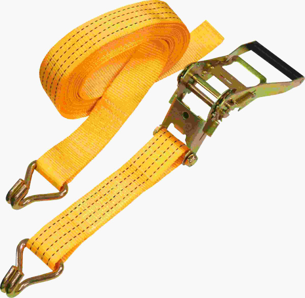 TOPTRADE pás upínaci, s hákmi a račňou, do 1300 kg, 50 mm x 8 m