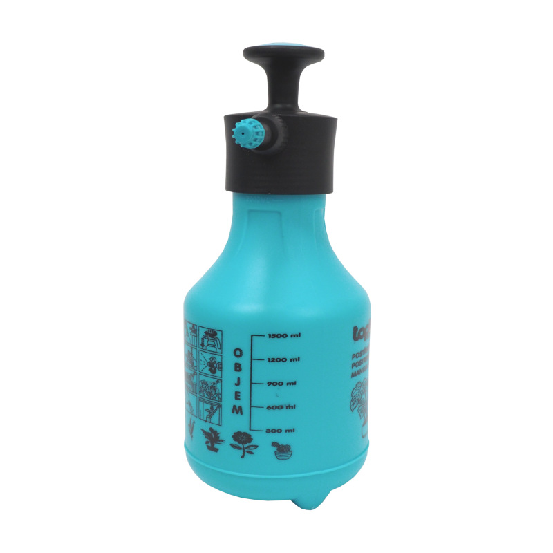 TOPTRADE postrekovač plastový, ručný, tlakový, profi, 1,5 l 3