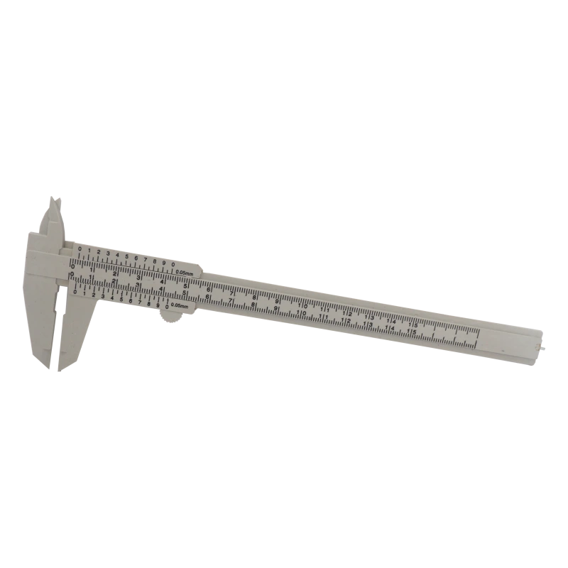 TOPTRADE meradlo posuvné, plastové, s presnosťou 0,5 mm, 150 mm, hobby