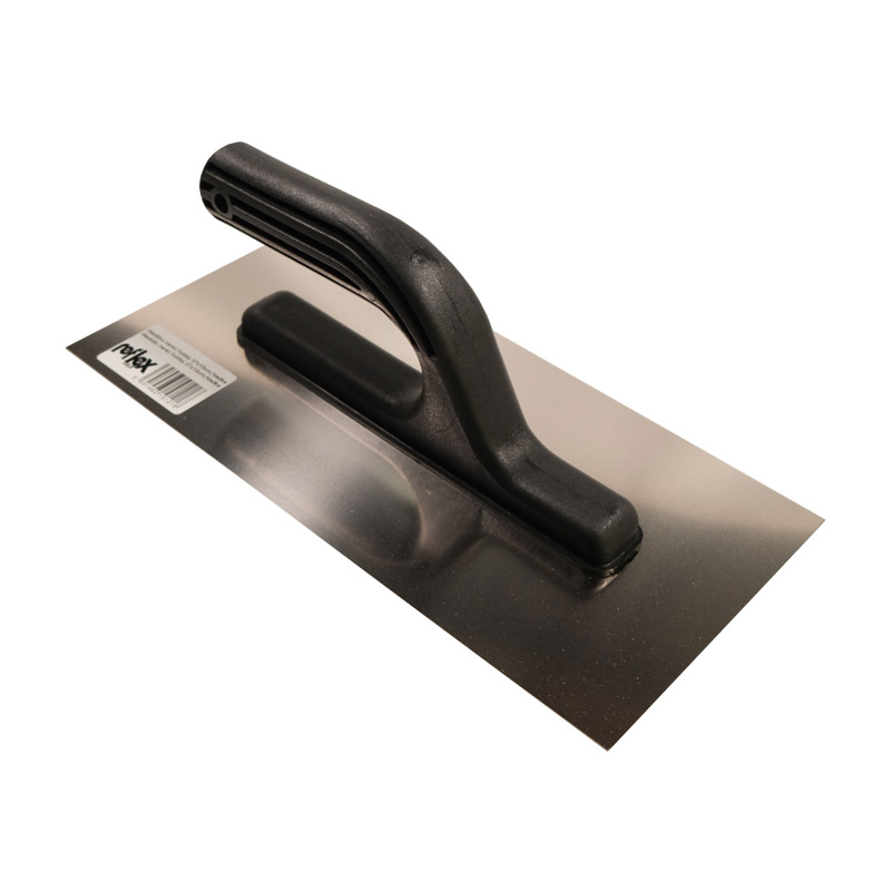 TOPTRADE hladítko nerezové, s plastovou rukoväťou, hladké, 270 x 130 mm, hobby 1