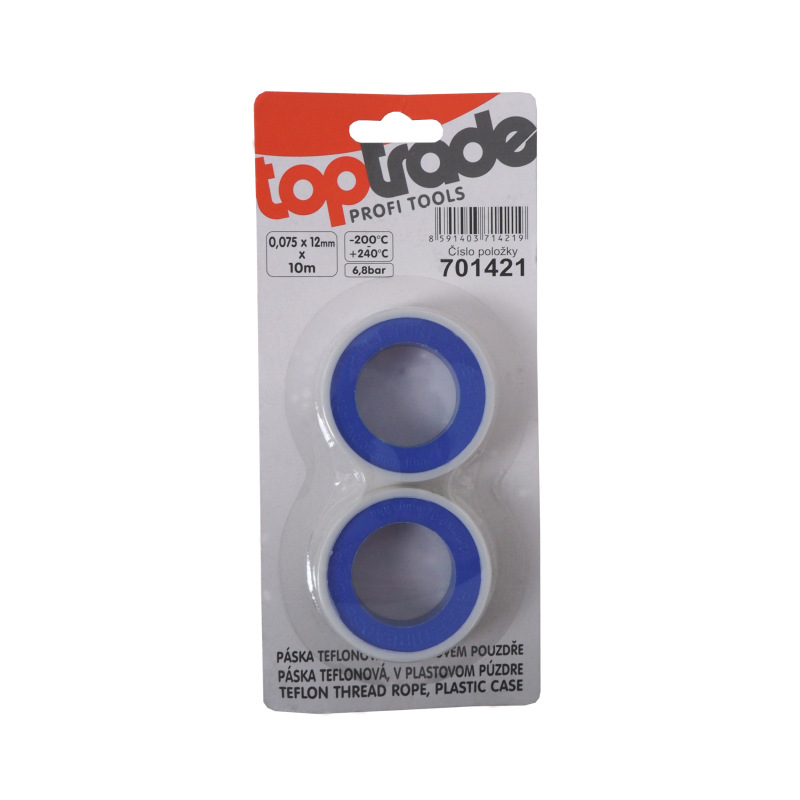 páska teflónová, na plastovej cievke,balenie 2 ks, 0,075 x 12 mm / 10 m 1