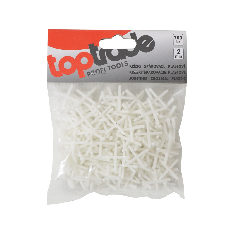 TOPTRADE krížiky plastové, špárovacie, 2 mm / 200 ks 1