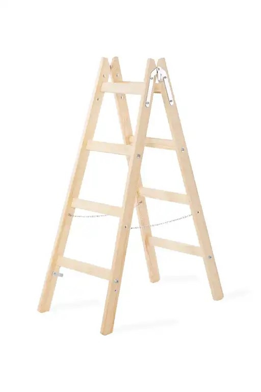 rebrík maliarsky, drevený, 2 x 4 priečky