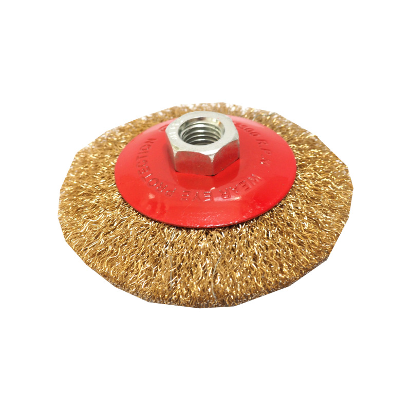 TOPTRADE kartáč oceľový, miskový, M14, O 100 mm