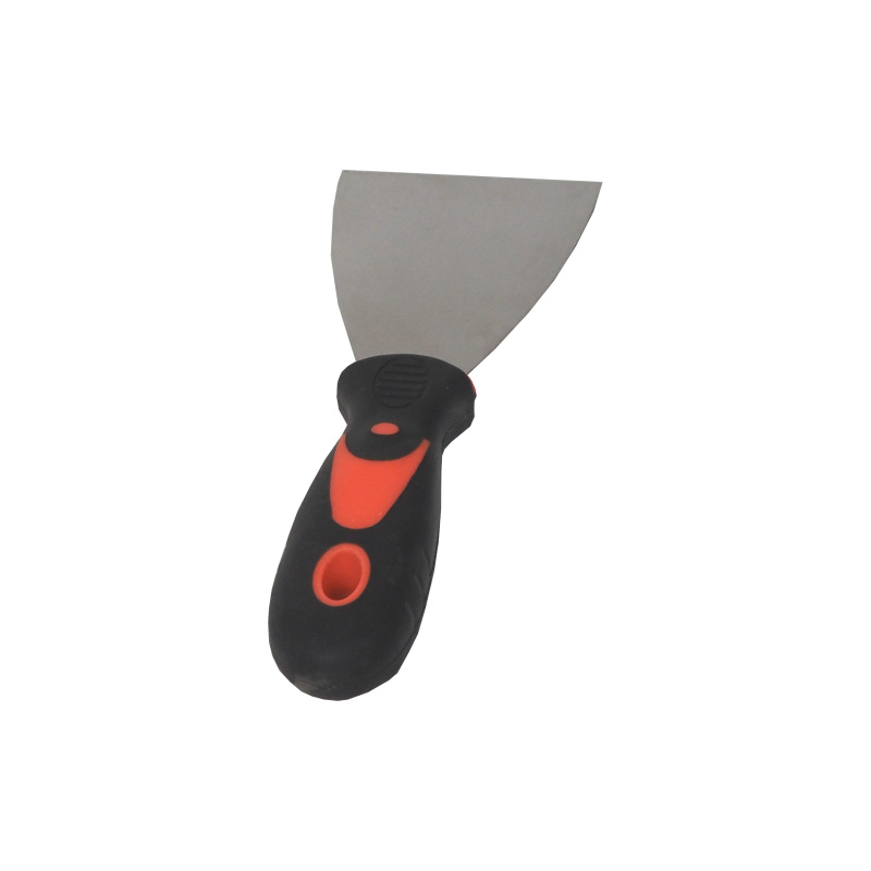 TOPTRADE špachtľa nerezová, s gumenou, ergonomickou rukoväťou, 62 mm, profi 4