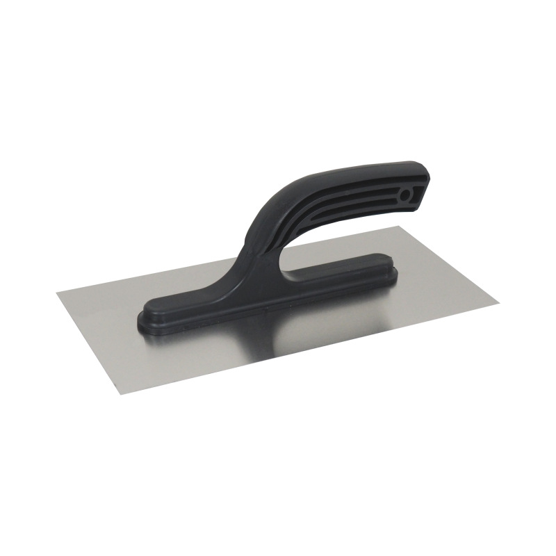 TOPTRADE hladítko nerezové, s plastovou rukoväťou, hladké, 270 x 130 mm, hobby