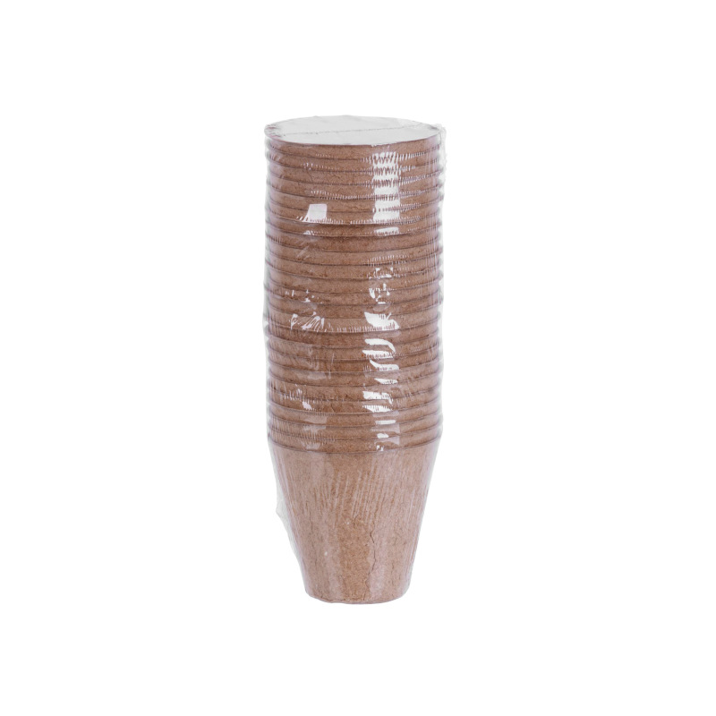 TOPTRADE sadbovač papierový, okrúhly, O 8 cm, výška 7,5 cm, súprava 24 ks 2