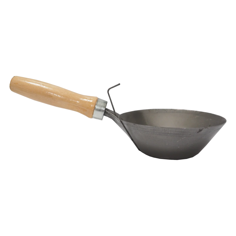 TOPTRADE naberačka s rukoväťou, oceľová, O 180 mm