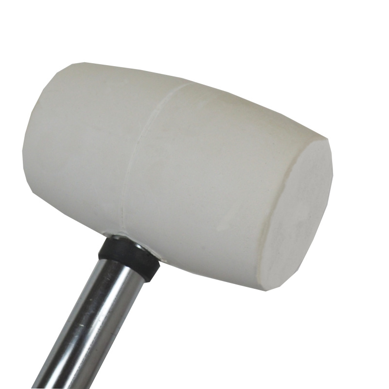 TOPTRADE kladivo gumené, biele, s kovovou rukoväťou, O 65 mm / 680 g, profi 5