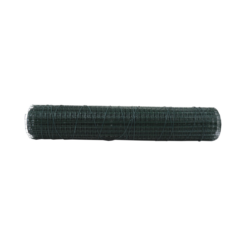 TOPTRADE sieť zváraná, poplastovaná, zelená, 16/1,2 mm, 500 mm x 10 m 2