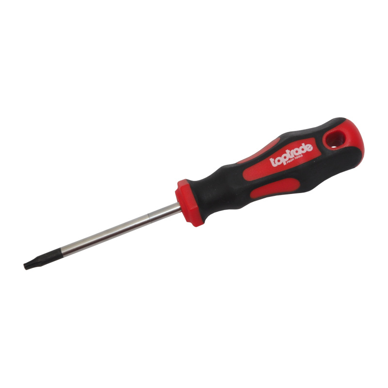 TOPTRADE skrutkovač torx, magnetický, S2, T15, 5 x 75 mm