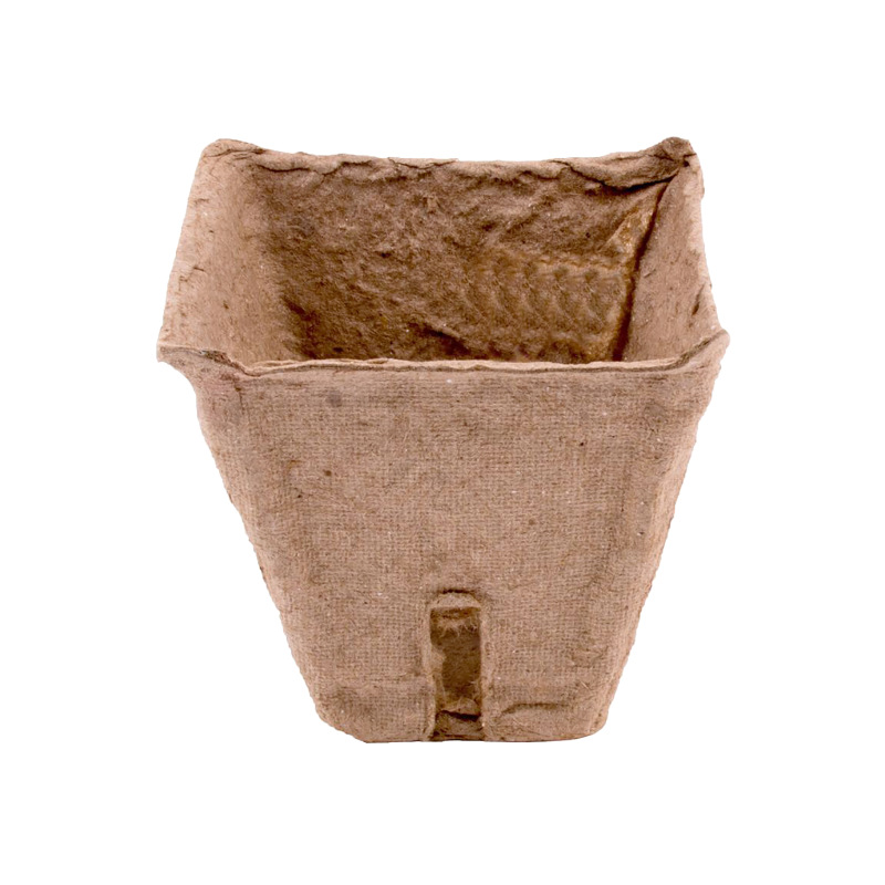 TOPTRADE sadbovač papierový, hranatý, 6 x 6 x 5,5 cm, súprava 20 ks
