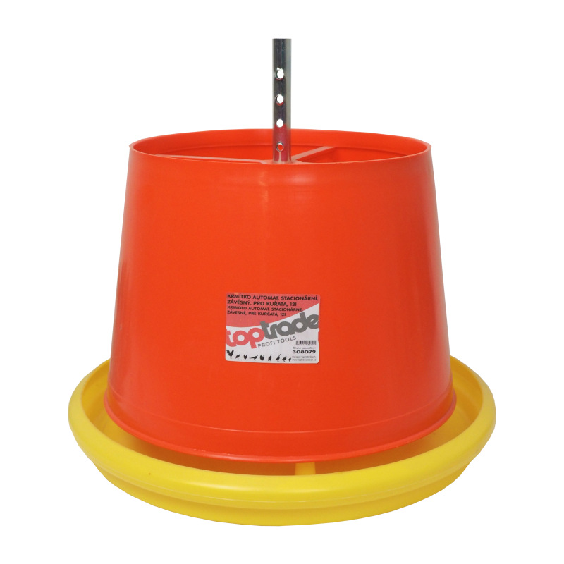 TOPTRADE kŕmidlo automat, stacionárne, závesné, pre kurčatá, 12 l 2