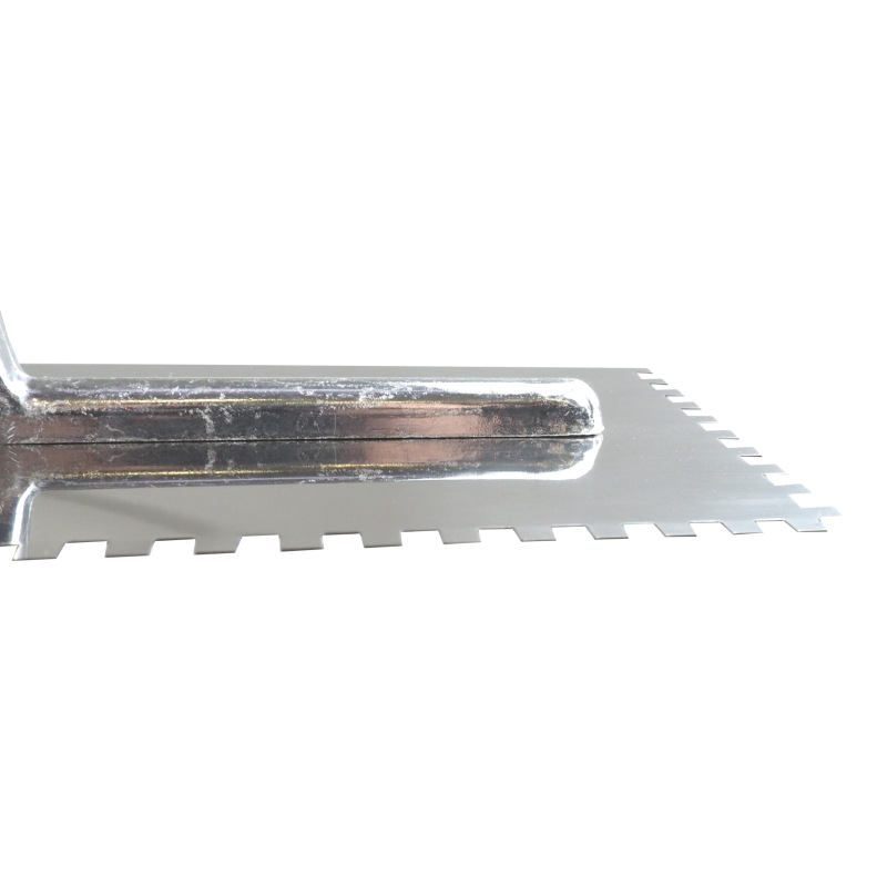 TOPTRADE hladítko nerezové, s pogumovanou rukoväťou, zub 6 mm, 360 x 120 mm 6