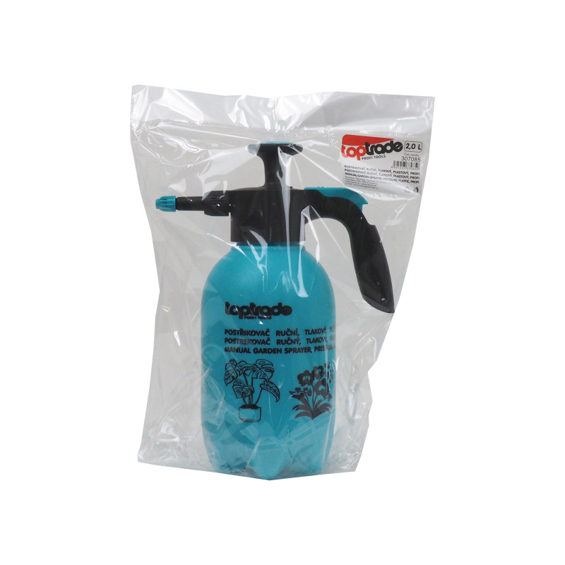 TOPTRADE postrekovač plastový, ručný, tlakový, profi, 2,0 l 1