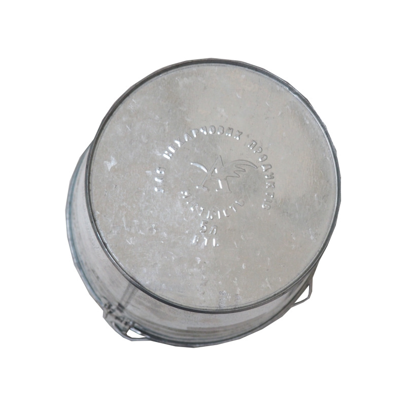 TOPTRADE vedro pozinkované, 5 l - BAZAR - rez 3