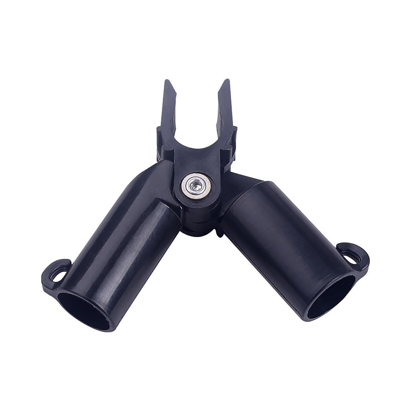 TOPTRADE spona plastová, na tyče záhradné, nastaviteľná, O 16 mm / 4 ks