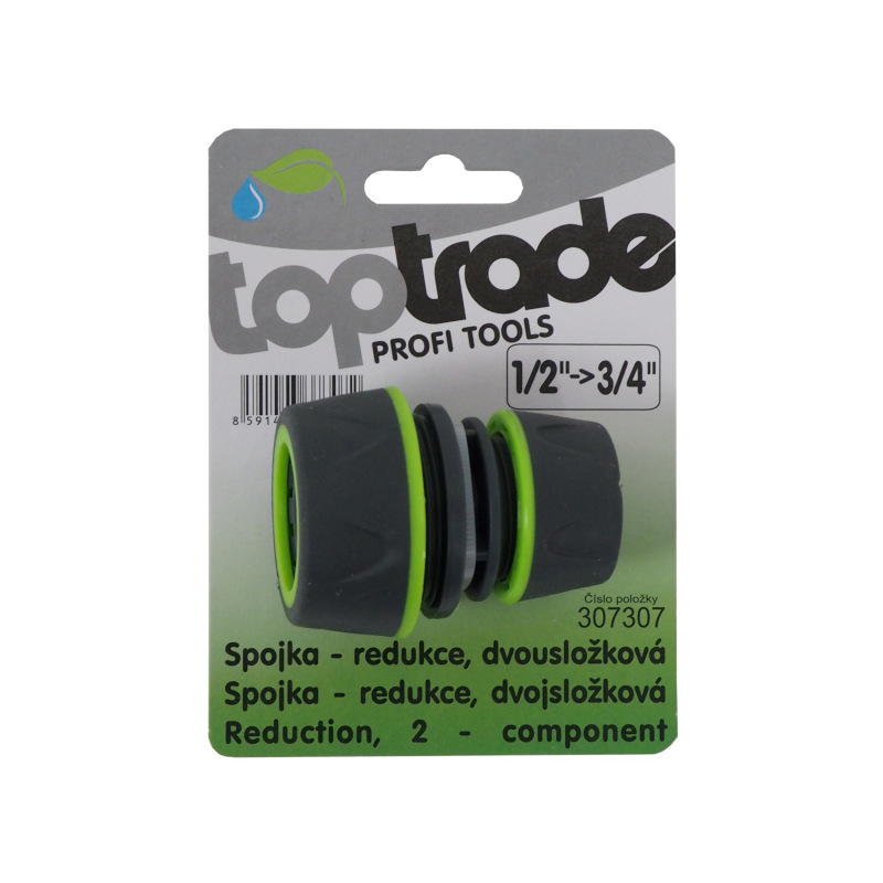 TOPTRADE spojka – redukcia, dvojzložková, 1/2“ x 3/4“ 1