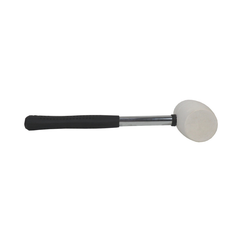 TOPTRADE kladivo gumené, biele, s kovovou rukoväťou, O 75 mm / 900 g, profi 3