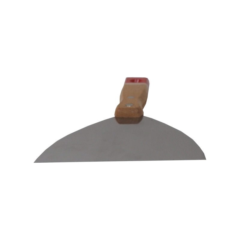 TOPTRADE špachtľa nerezová, s drevenou, nitovanou rukoväťou, 120 mm, profi 6