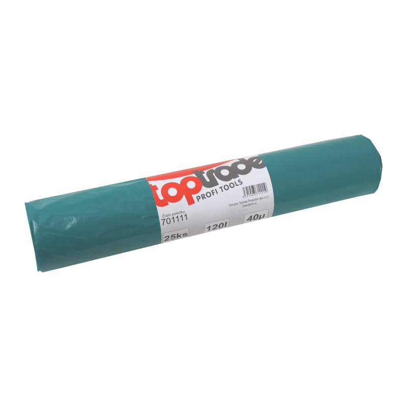 TOPTRADE vrece na odpad, balenie 25 ks, 40 µ, 120 l 1