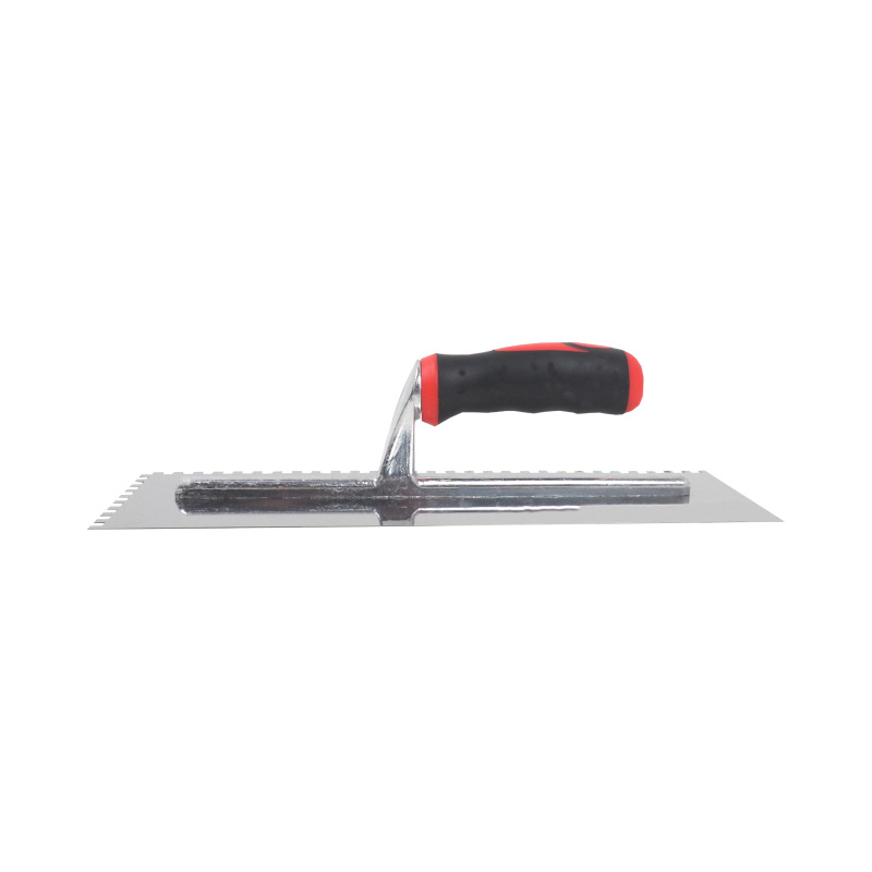 TOPTRADE hladítko nerezové, s pogumovanou rukoväťou, zub 6 mm, 360 x 120 mm 3